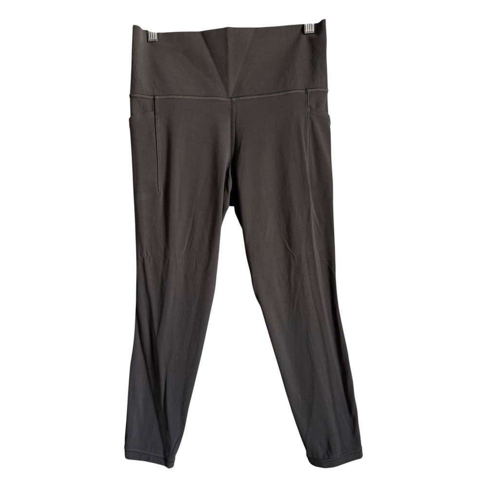 Athleta Salutation Stash 7/8 Tight Legging Pocket High Rise Dark Gray Gorpcore M